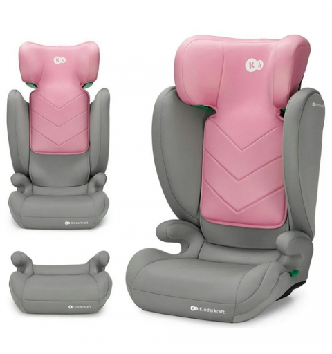 Kinderkraft i-Spark  - fotelik samochodowy i-size 15-36 | Pink